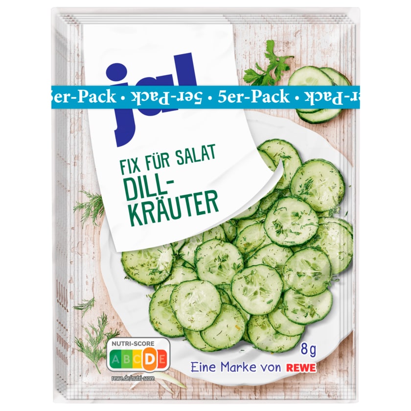 ja! Fix für Salat Dill-Kräuter 5x8g